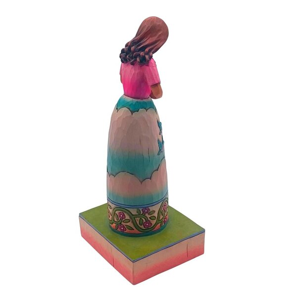 Jim Shore Heartwood Creek Girl Holding Bluebird "You Make Me Happy" Figurine C40 - Picture 8 of 11